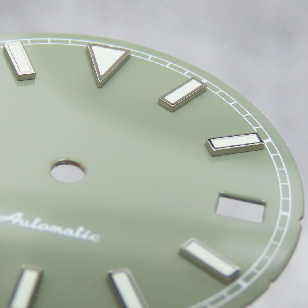 Dial maker - Green Enamel Dial for Seiko mod BGW9 Lume