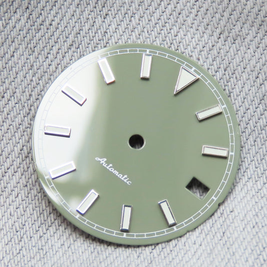 Dial maker - Green Enamel Dial for Seiko mod BGW9 Lume