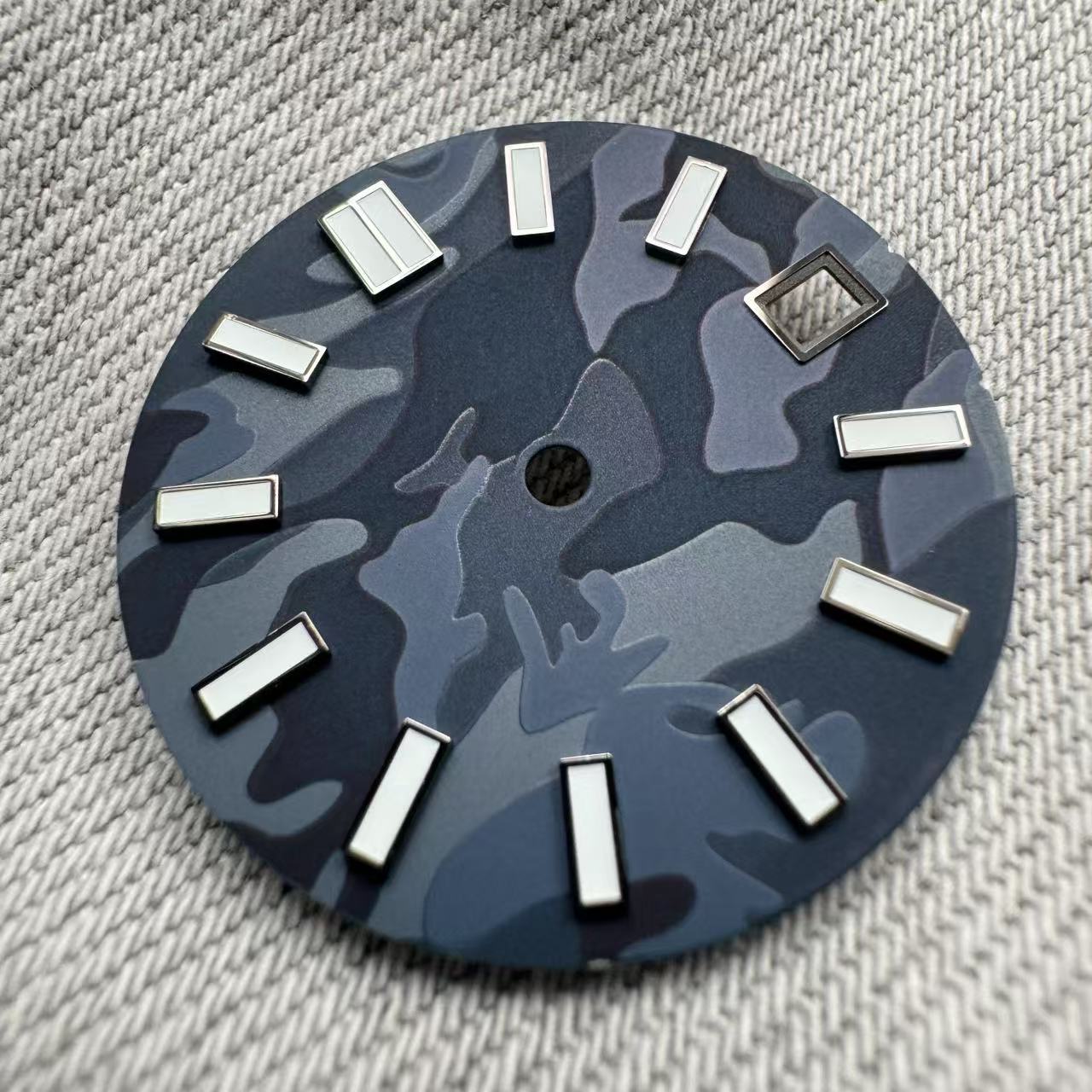 Dial Maker - Dial Dark Dark Blue Camou Dial for seiko mod