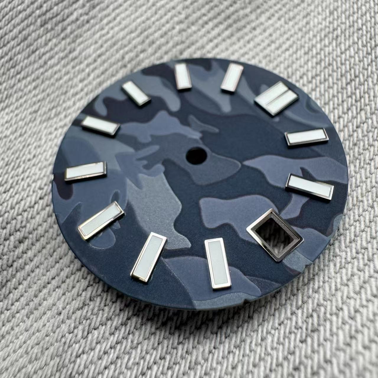 Dial Maker - Dial Dark Dark Blue Camou Dial for seiko mod
