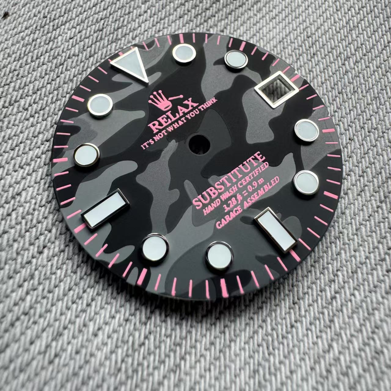 Dial Maker - Relax Dial Dark Grey Camou Dial for seiko mod
