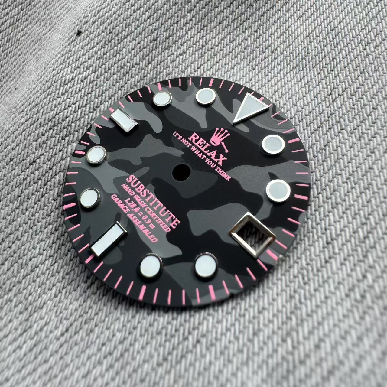 Dial Maker - Relax Dial Dark Grey Camou Dial for seiko mod