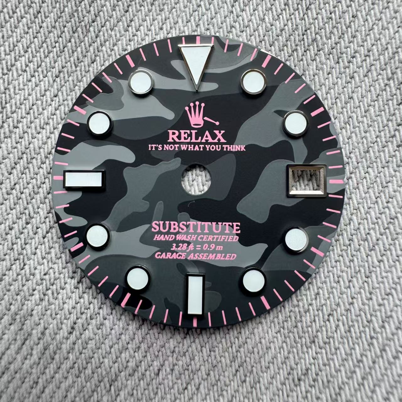 Dial Maker - Relax Dial Dark Grey Camou Dial for seiko mod