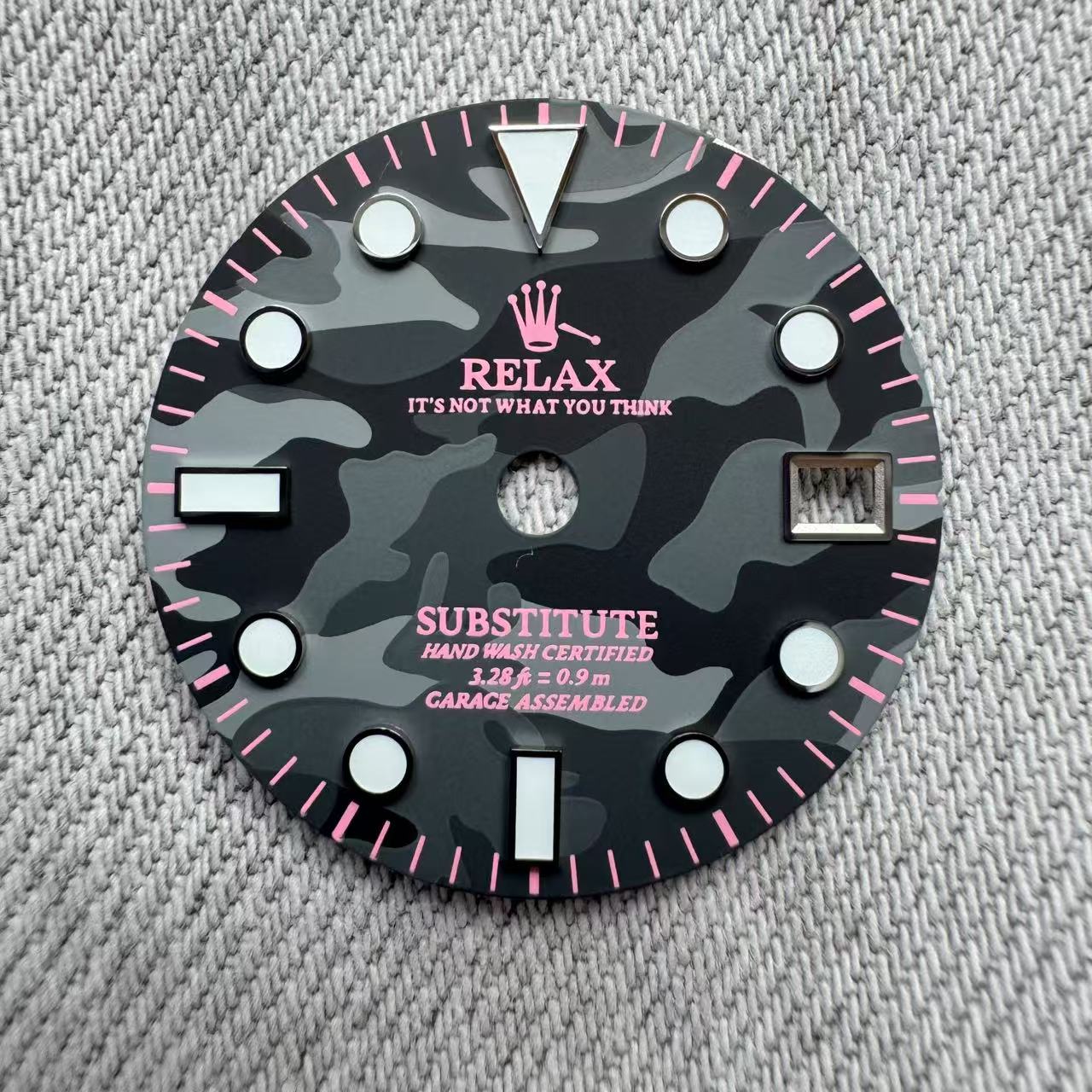 Dial Maker - Relax Dial Dark Grey Camou Dial for seiko mod