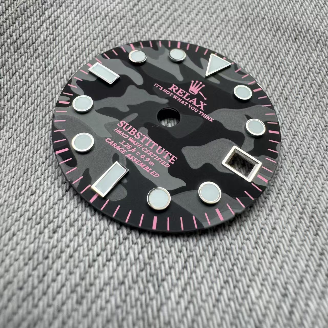 Dial Maker - Relax Dial Dark Grey Camou Dial for seiko mod