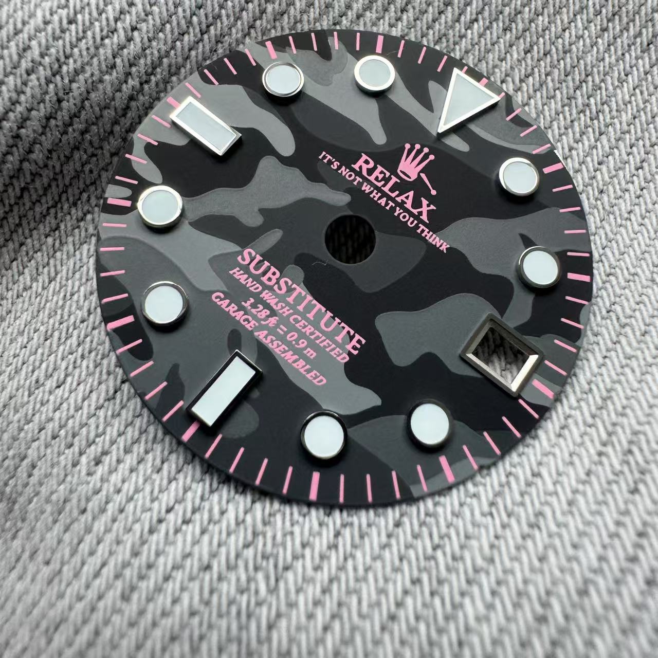 Dial Maker - Relax Dial Dark Grey Camou Dial for seiko mod