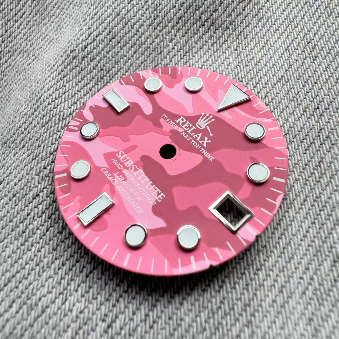 Dial Maker - Relax Dial Pink Camou Dial for seiko mod
