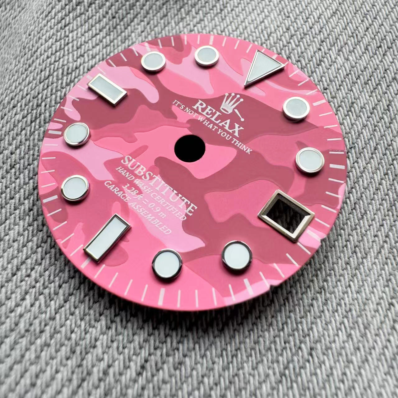 Dial Maker - Relax Dial Pink Camou Dial for seiko mod