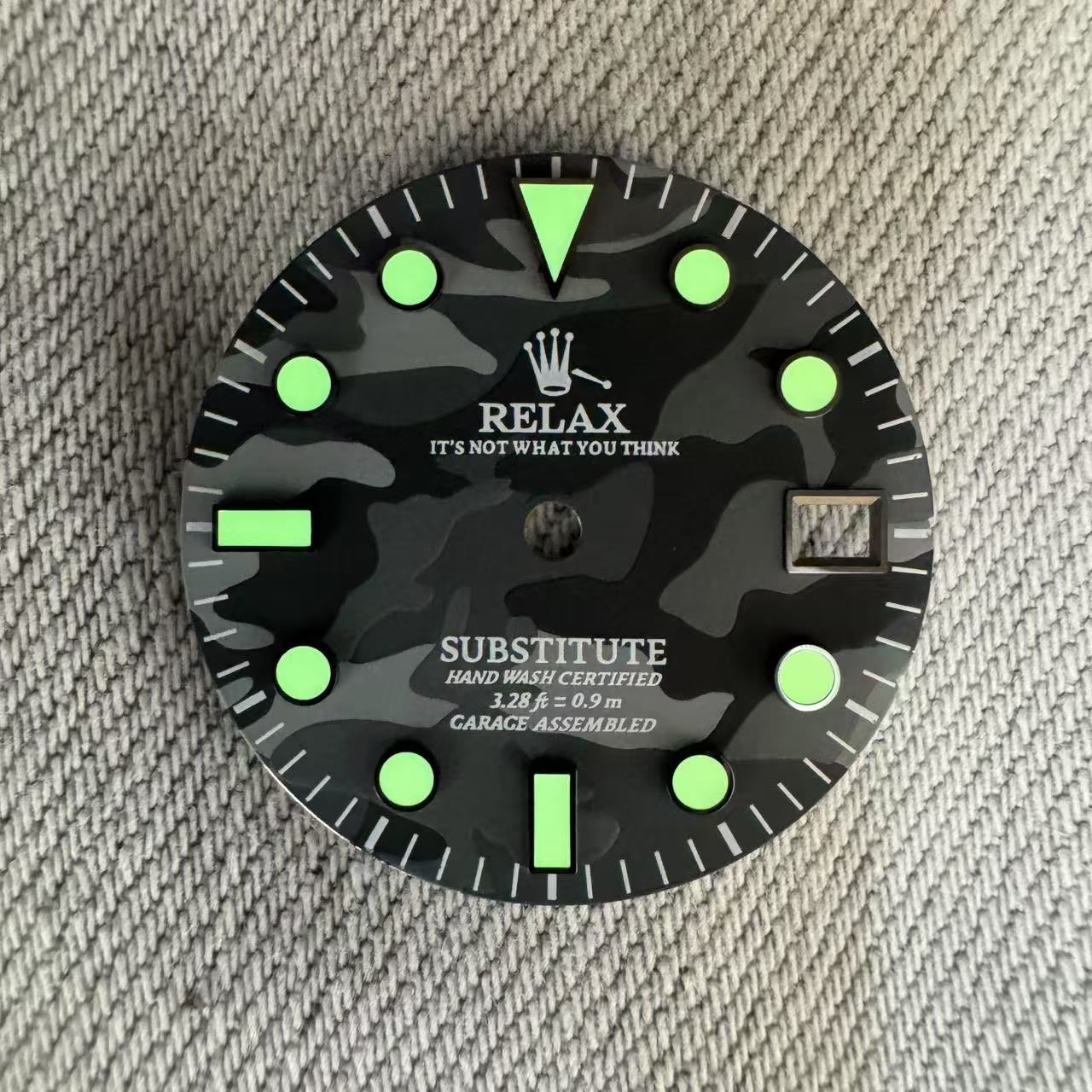 Dial Maker - Relax Dial Dark Grey Camou Dial for seiko mod