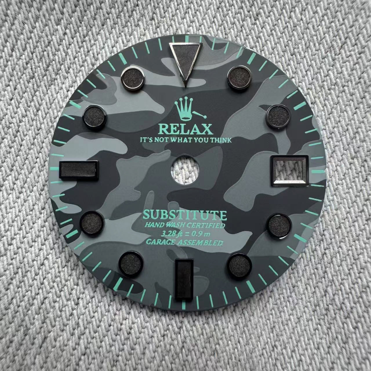 Dial Maker - Relax Dial Dark Grey Camou Dial for seiko mod