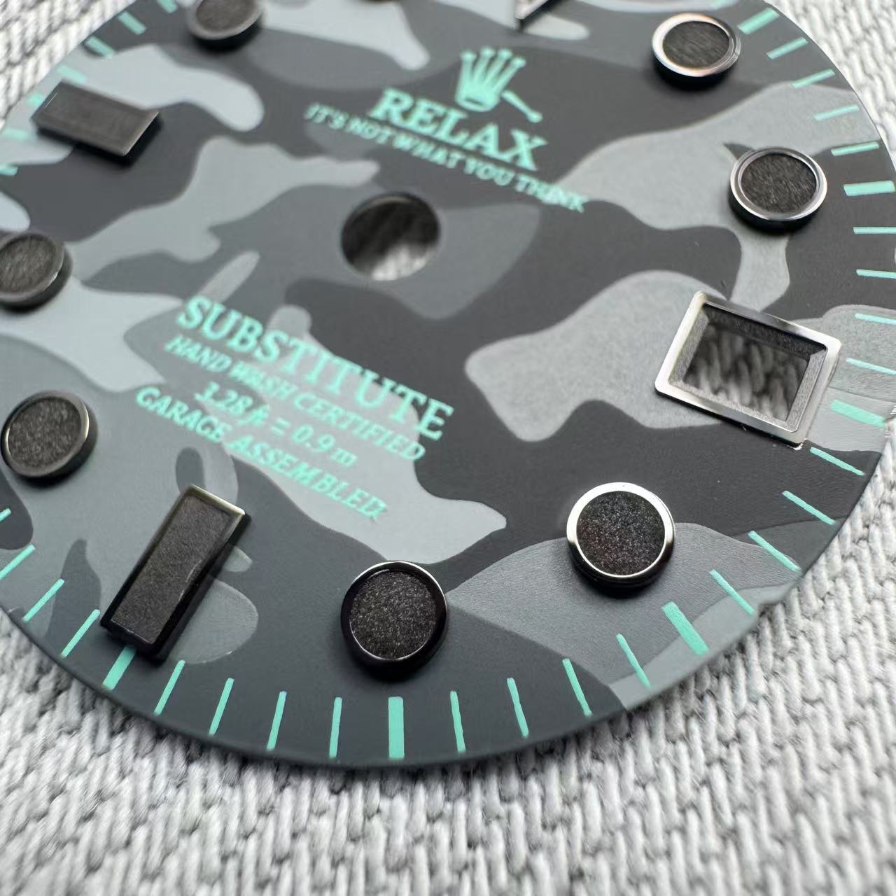 Dial Maker - Relax Dial Dark Grey Camou Dial for seiko mod