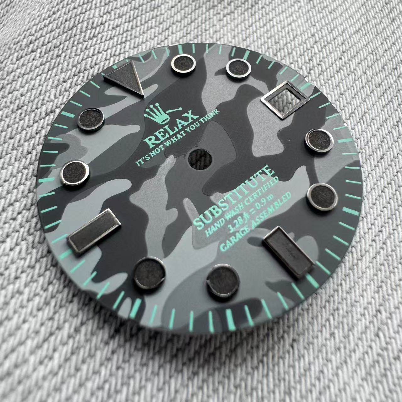 Dial Maker - Relax Dial Dark Grey Camou Dial for seiko mod