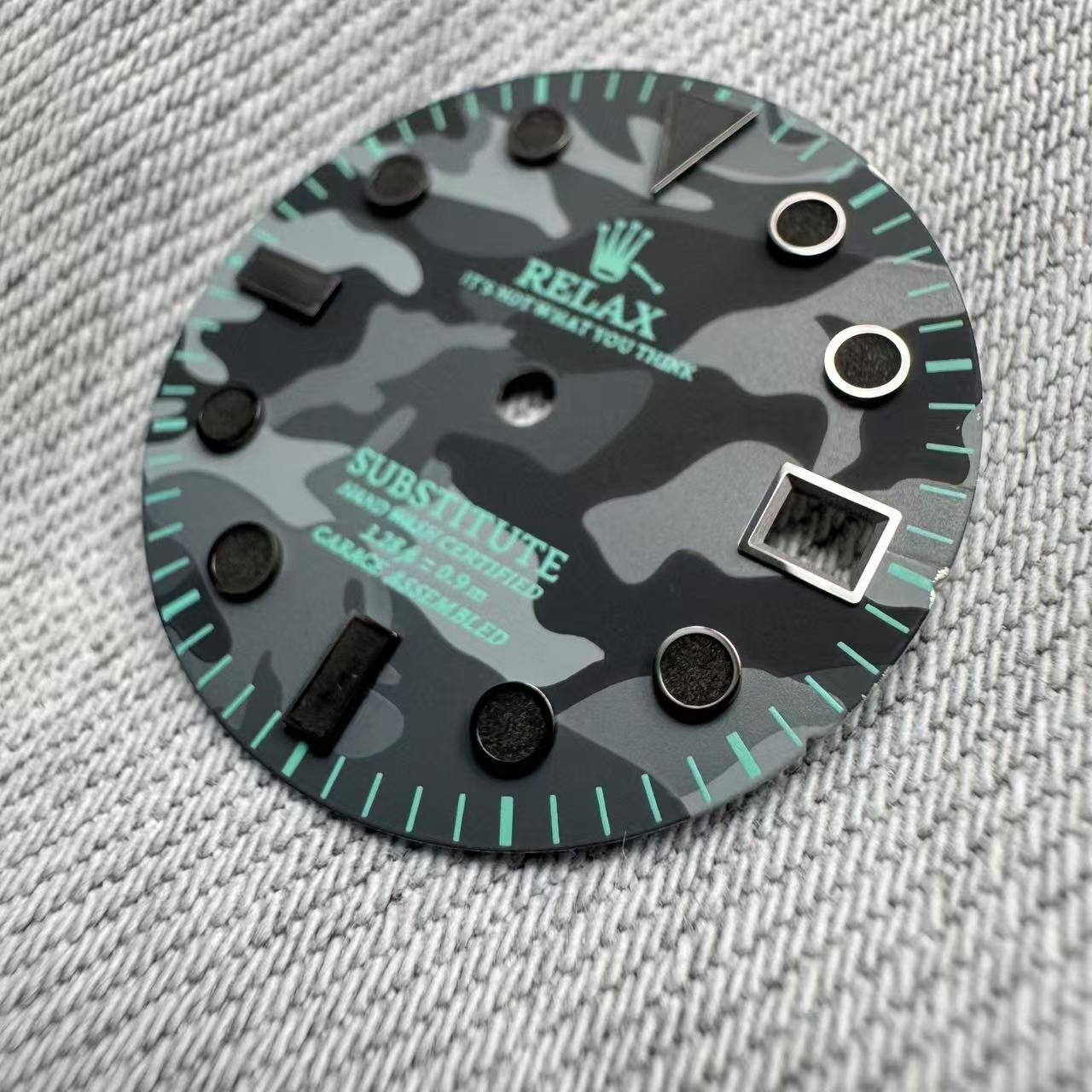 Dial Maker - Relax Dial Dark Grey Camou Dial for seiko mod