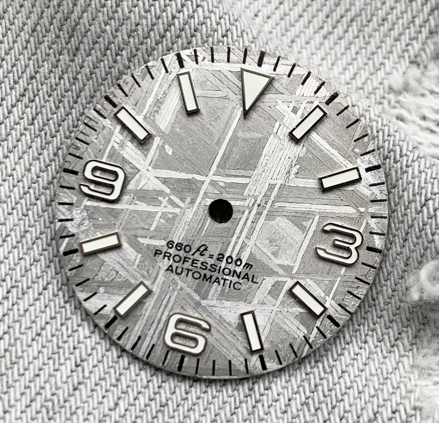 Dial Maker - Grey/Natural Meteorite Dial
