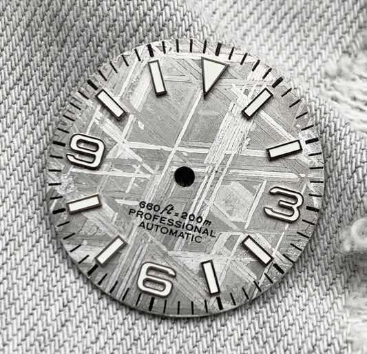 Dial Maker - Grey/Natural Meteorite Dial
