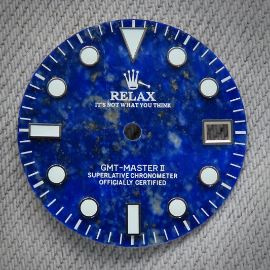 Dial Maker - GMT Relax Lapis Lazuli Stone Dial for seiko mod
