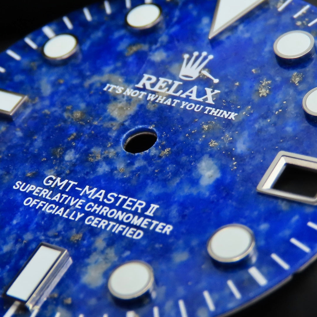 Dial Maker - GMT Relax Lapis Lazuli Stone Dial for seiko mod
