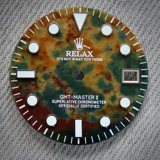 Dial Maker - GMT Relax Ocean Agate Dial Stone for seiko mod