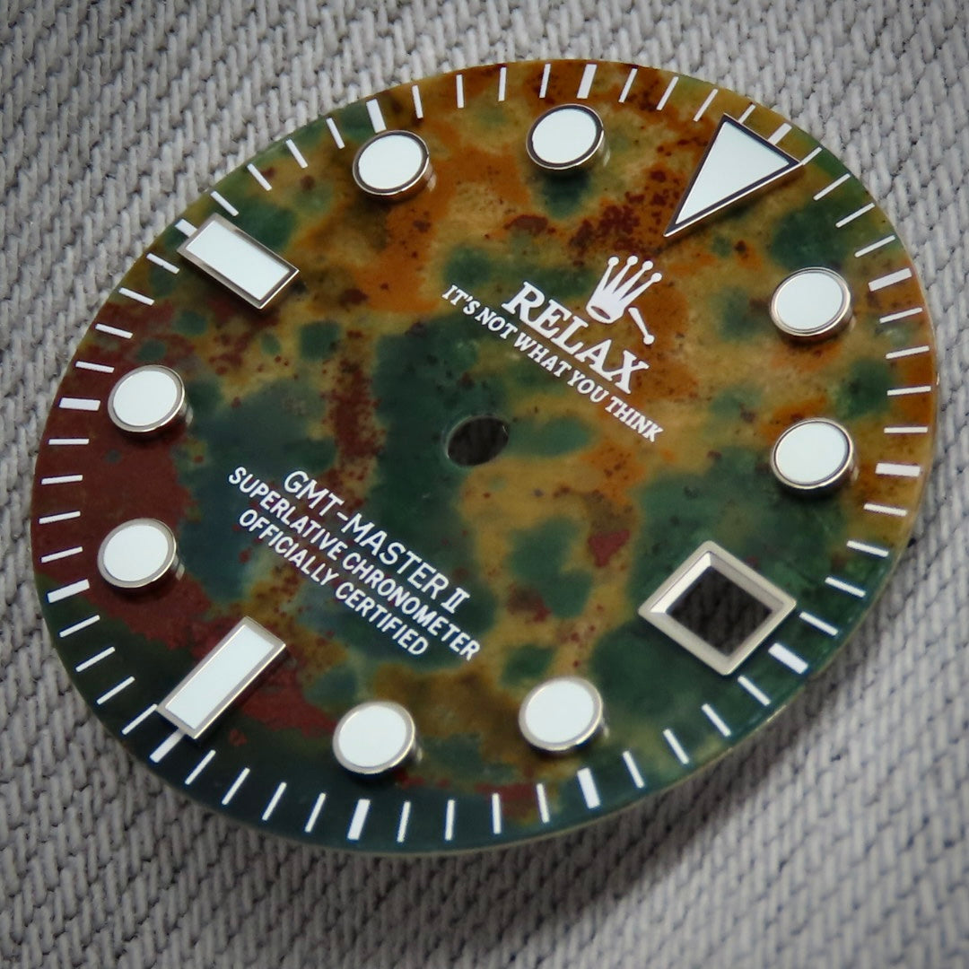 Dial Maker - GMT Relax Ocean Agate Dial Stone for seiko mod