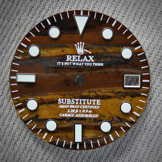 Dial Maker - Relax Tiger’s Iron Stone Dial for seiko mod