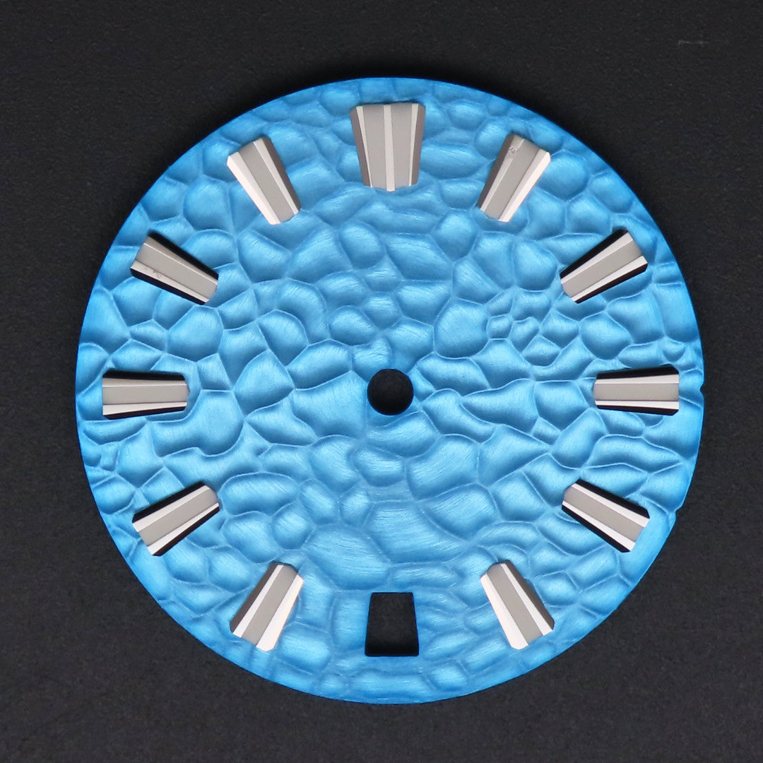 Dial Maker -Hammered Pattern Sky Blue Dial For Seiko Mod