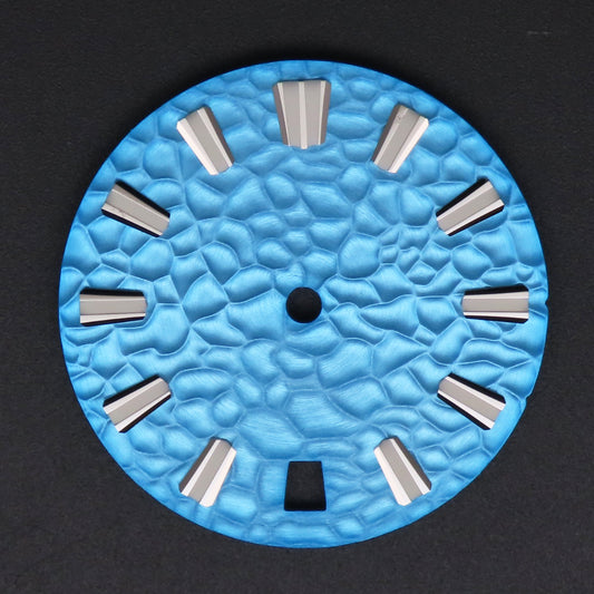 Dial Maker -Hammered Pattern Sky Blue Dial For Seiko Mod