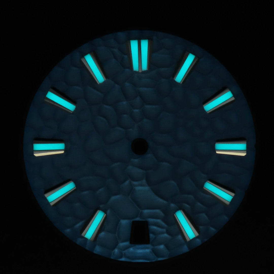Dial Maker -Hammered Pattern Sky Blue Dial For Seiko Mod