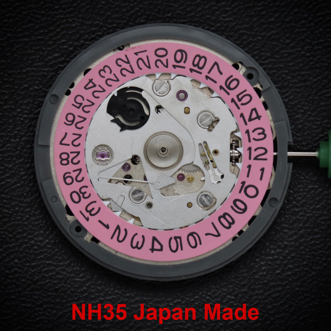 Japan Made -Seiko (TMI) NH35 Movement Pink Date wheel