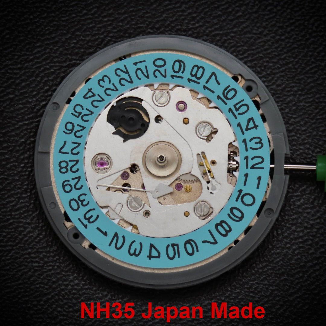 Japan Made -Seiko (TMI) NH35 Movement Sky Blue Date wheel
