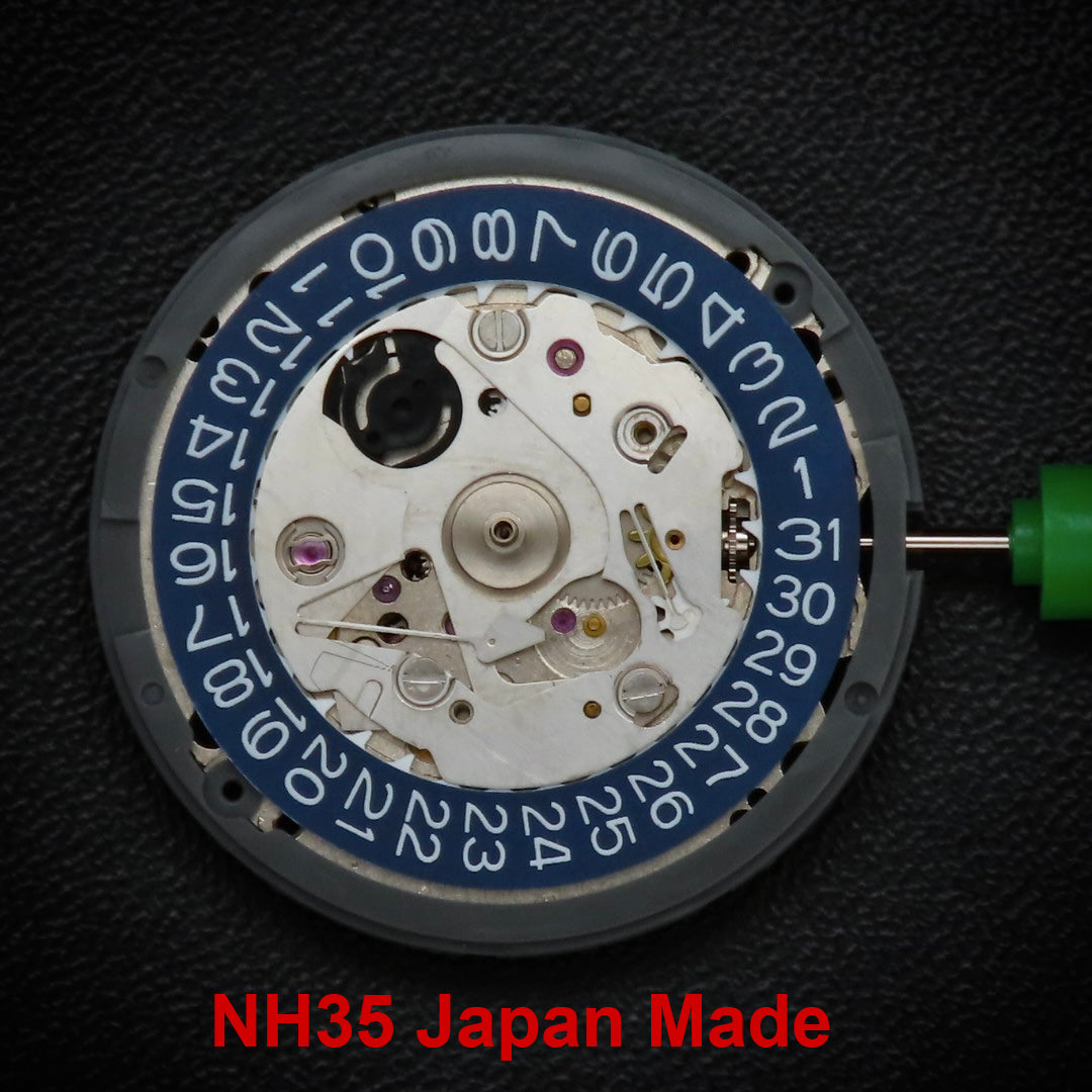 Japan Made -Seiko (TMI) NH35 Movement Deep Blue Date wheel