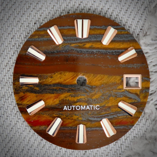 Dial Maker - Tiger Iron Stone Dial for seiko mod