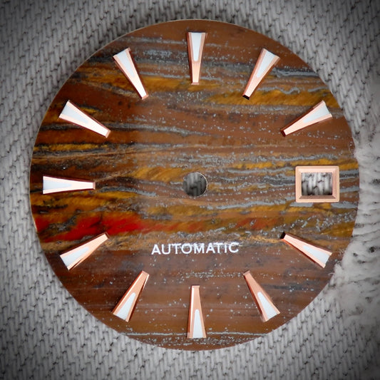 Dial Maker - Tiger Iron Stone Dial for seiko mod