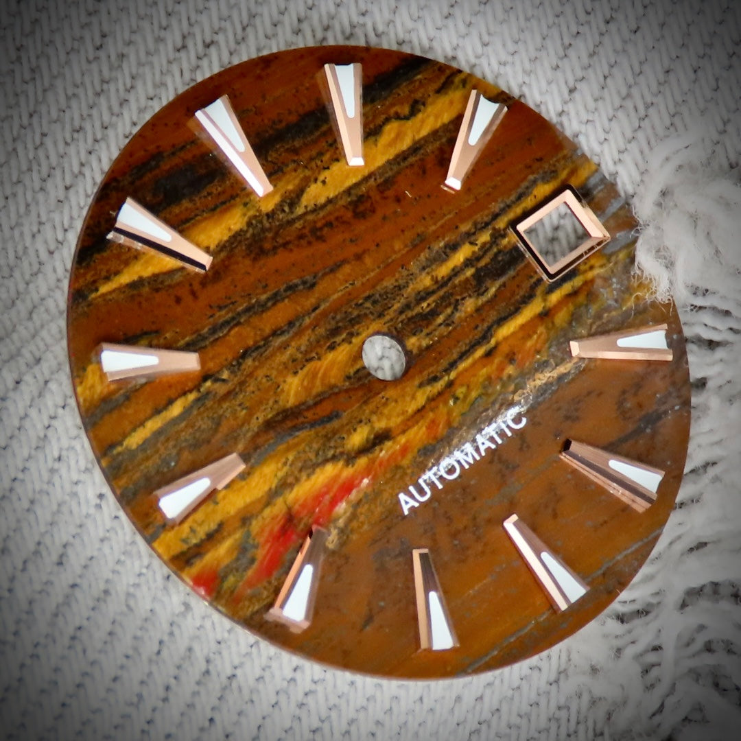 Dial Maker - Tiger Iron Stone Dial for seiko mod
