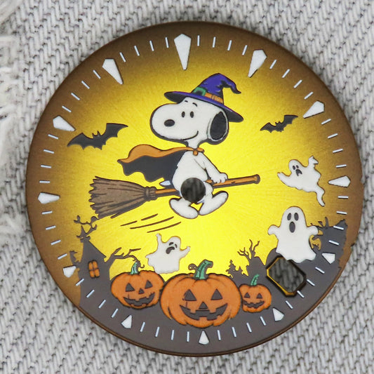 Dial maker - Yellow Halloween & Snoopy Dial  BGW9 lume