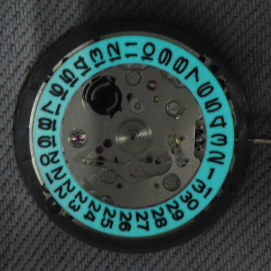 Malaysia Made-Seiko (TMI) NH35 Movement With Full BGW9 Lume date wheel