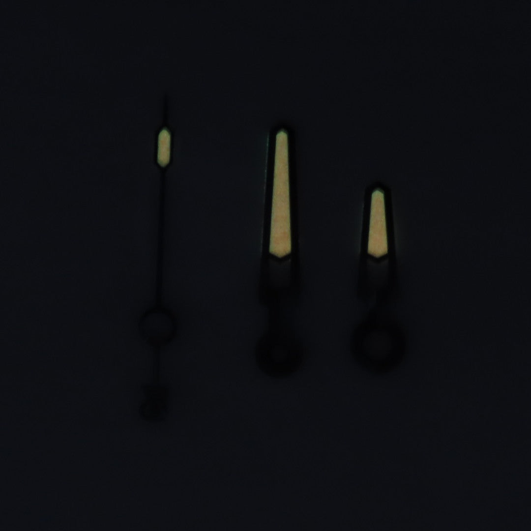 Dial Maker - High Quality Hands Black color with Swiss super Red Lume