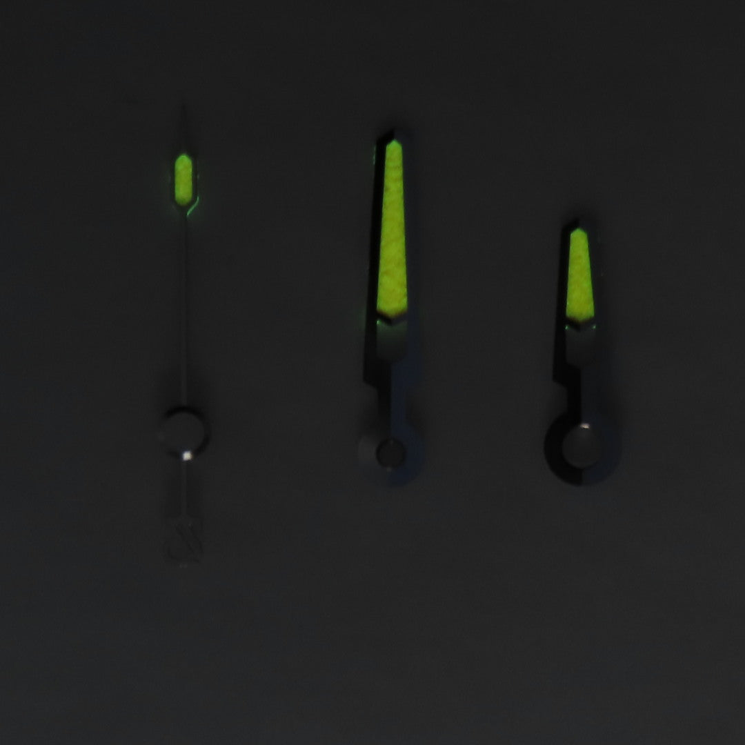 Dial Maker - High Quality Hands Silver color with Swiss super Orange Lume