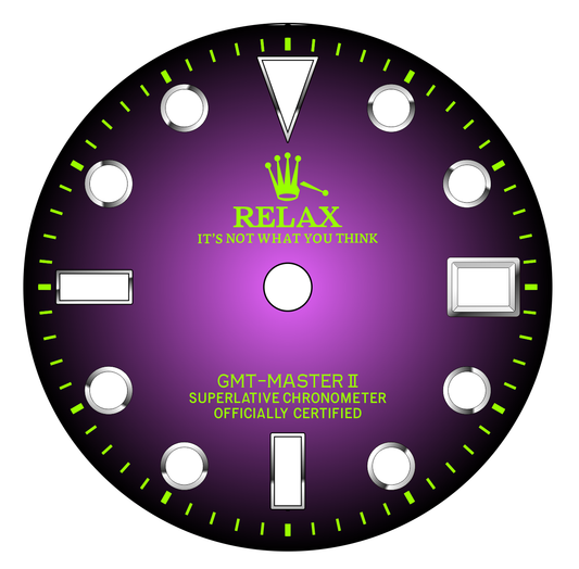 Dial Maker - Gradient purple Relax GMT Dial