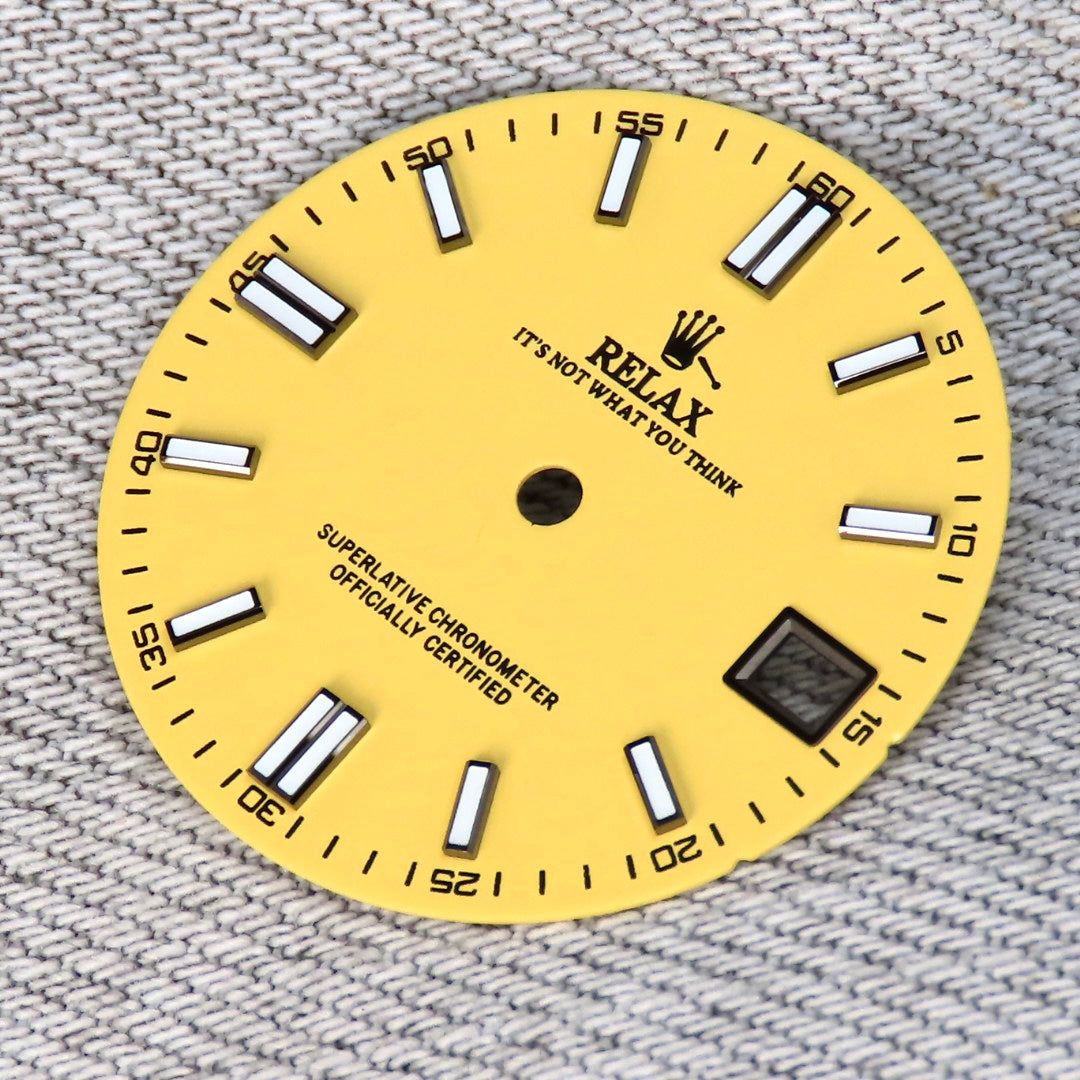 Dial Maker - Matte Yellow Relax Dial