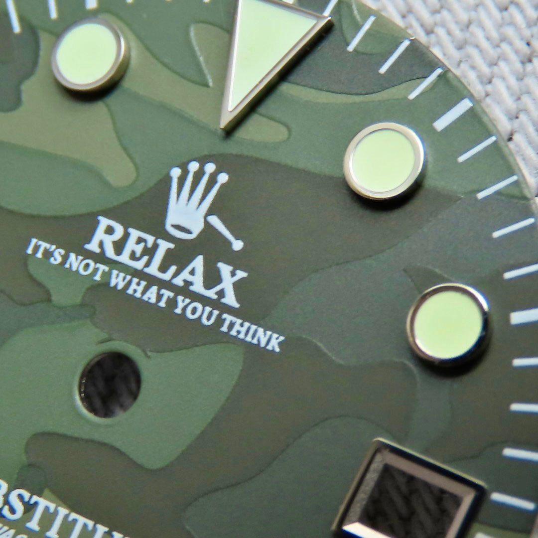 Dial Maker - Relax Dial Green Camou Dial for seiko mod