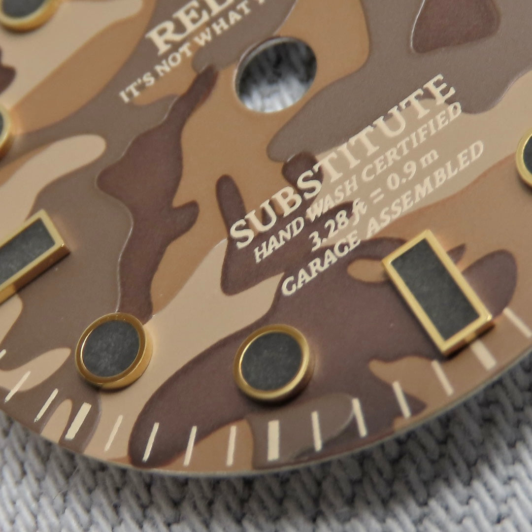 Dial Maker - Relax Dial Brown Camou Dial for seiko mod