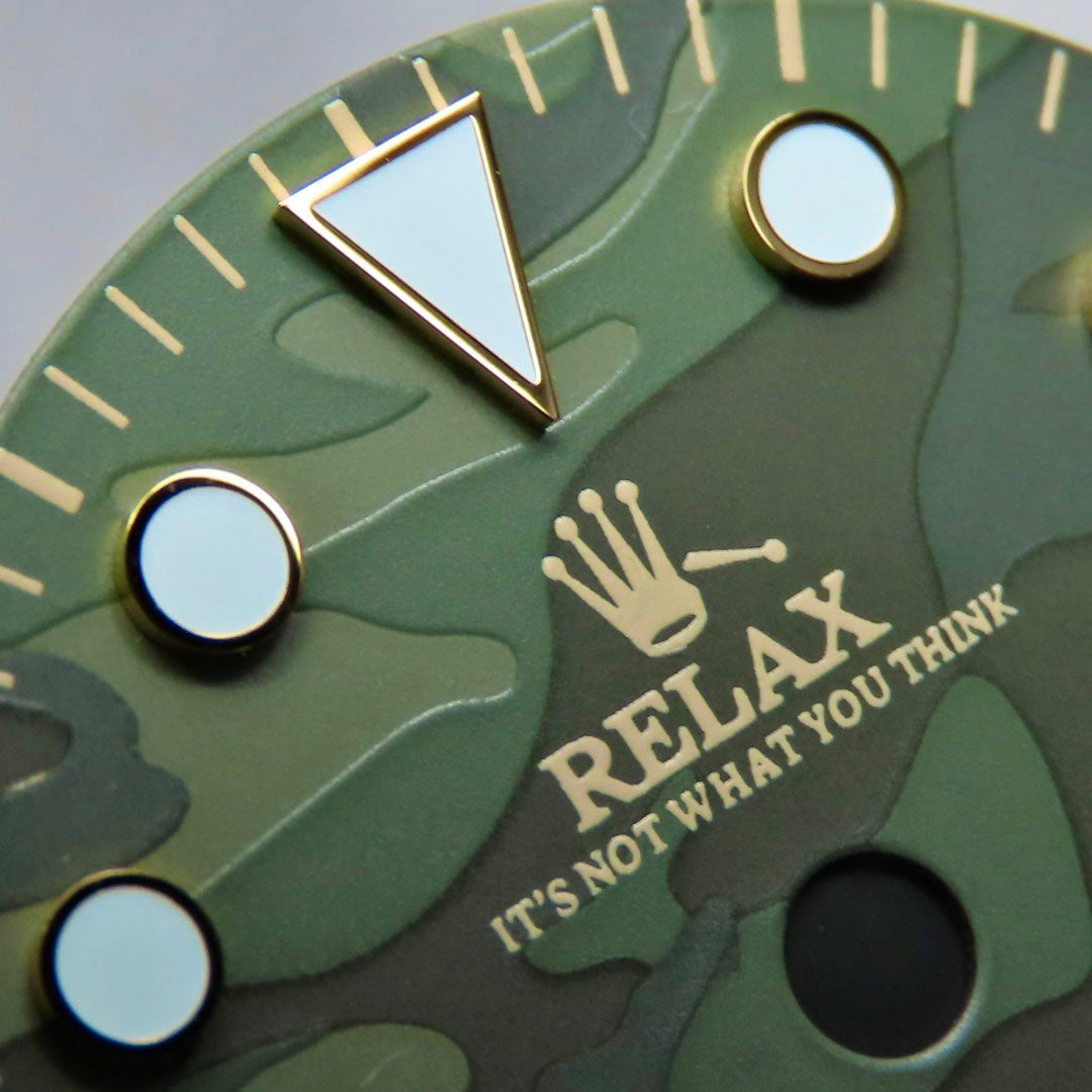 Dial Maker - Relax Dial Green Camou Dial for seiko mod