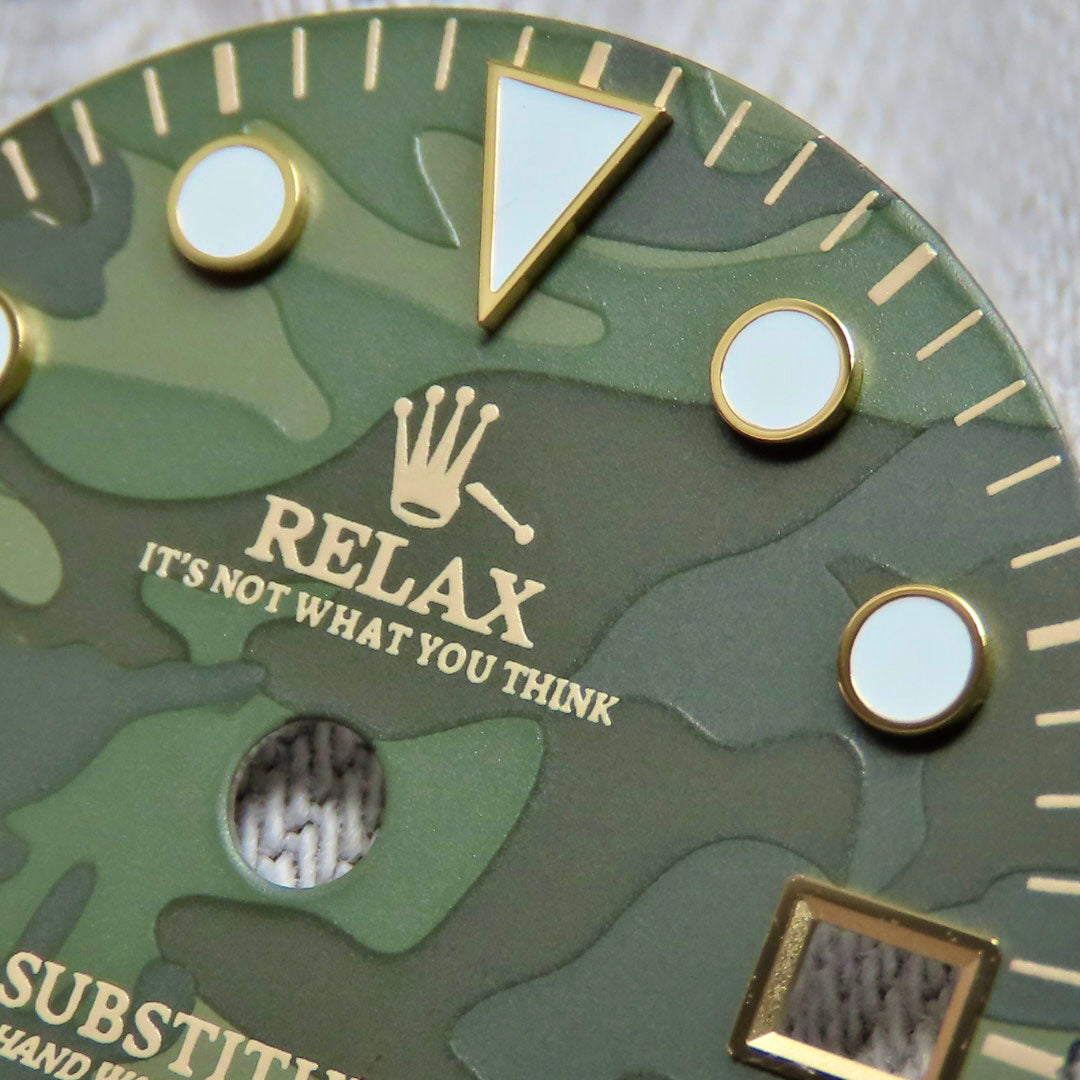 Dial Maker - Relax Dial Green Camou Dial for seiko mod