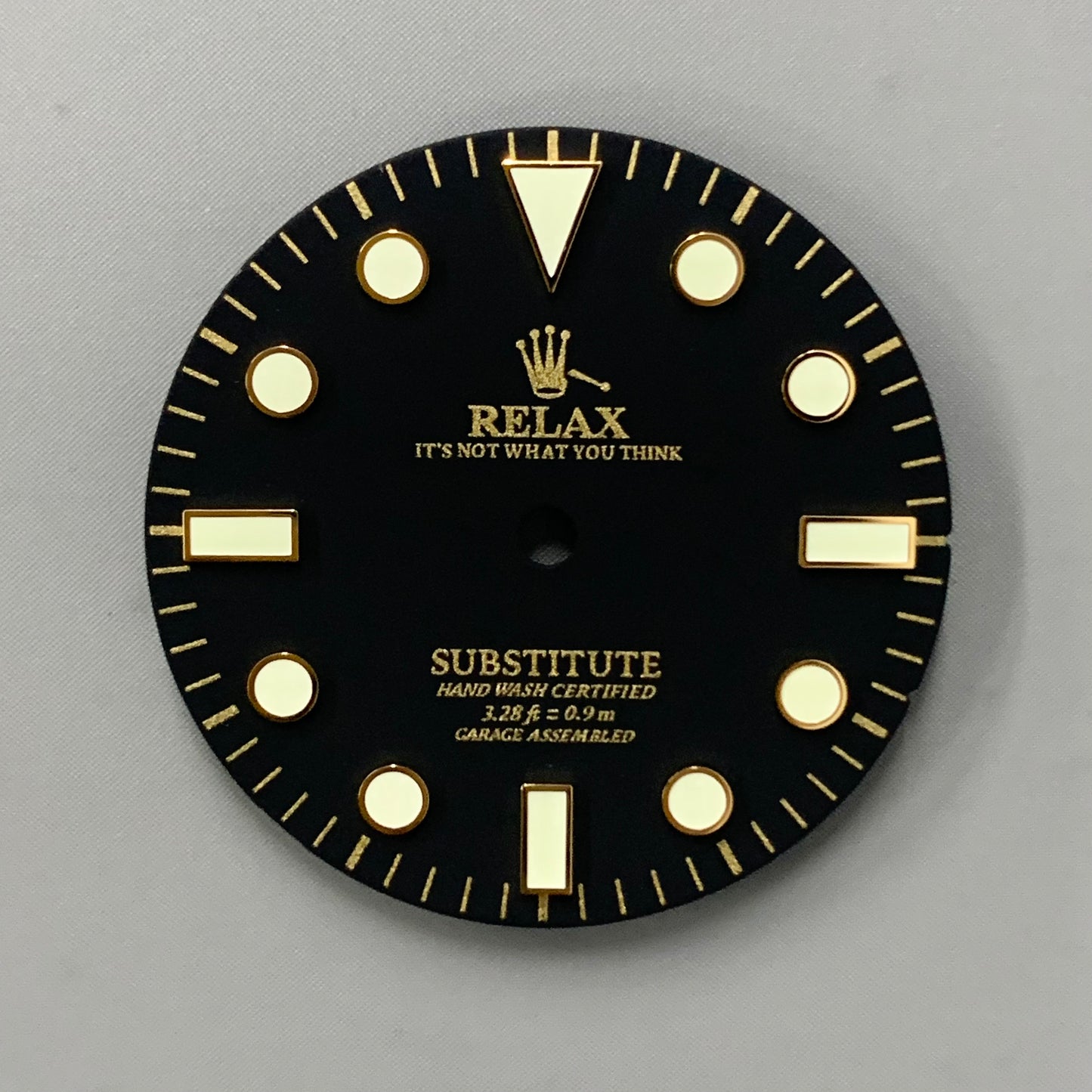 Dial Maker - Matte Black Relax Dial No Date