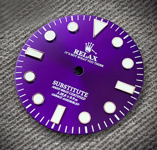 Dial Maker - Sunburst Purple Relax Dial NO DATE