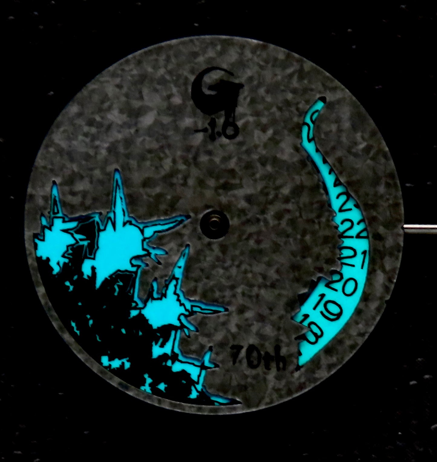 Dial maker - Snowflake Blue Godzilla Dial with Full Blue date disc