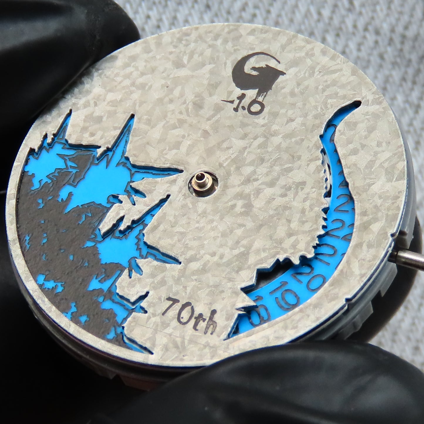 Dial maker - Snowflake Blue Godzilla Dial with Full Blue date disc