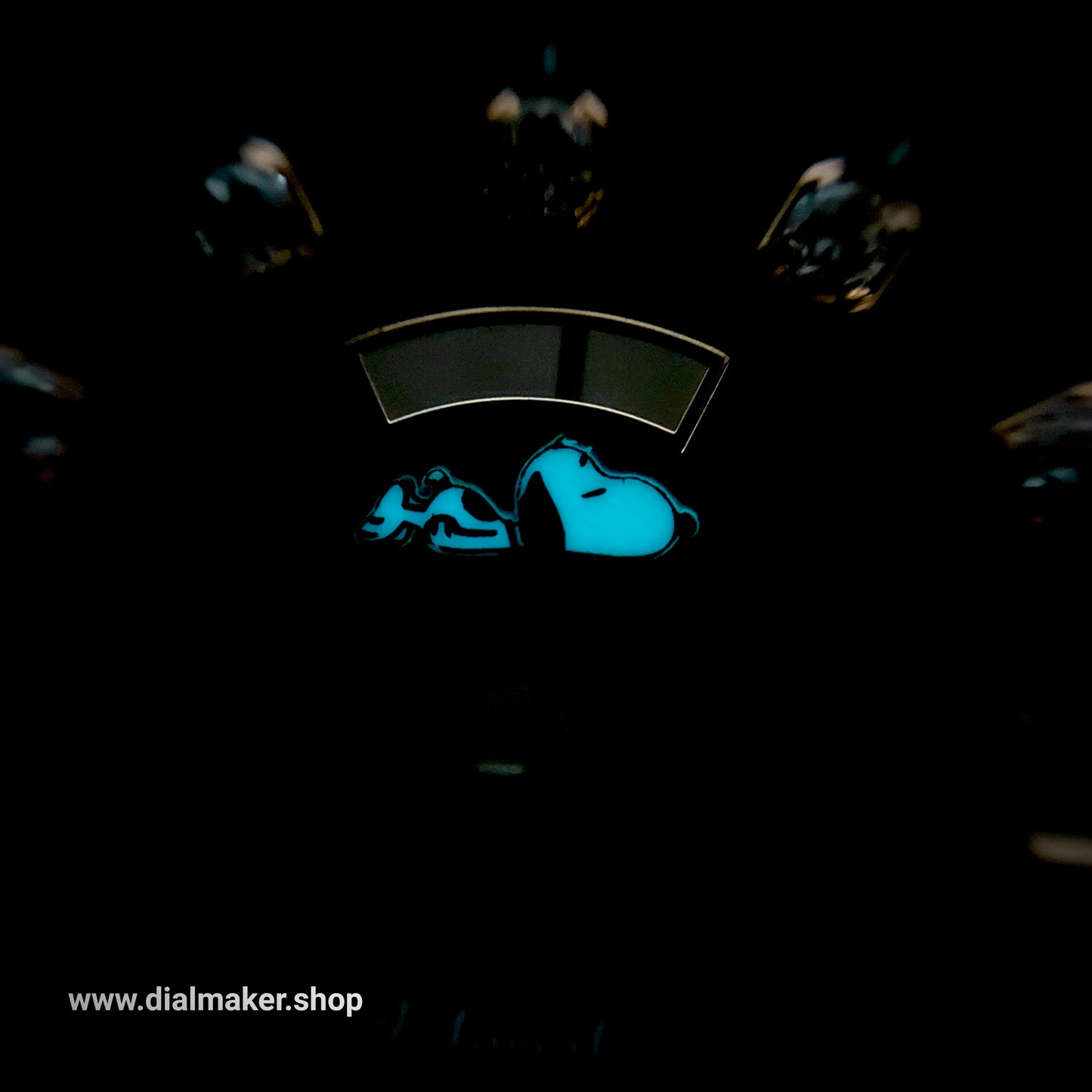 Dial maker - Sky Blue dial with white Gemstone / Full BGW9 lume day / date wheel For Seiko NH36 Movement