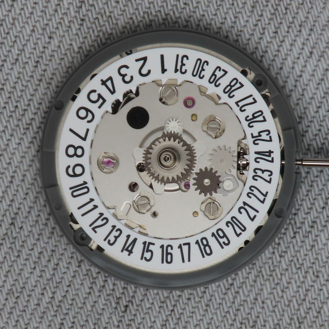 Malaysia Made- Seiko (TMI) NH34 Movement White date wheel for 6 O