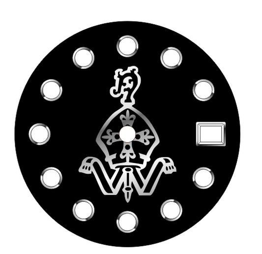 Dial Maker - Custom black enamel Dial Service